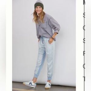 Anthropologie Mixed Knit Jogger